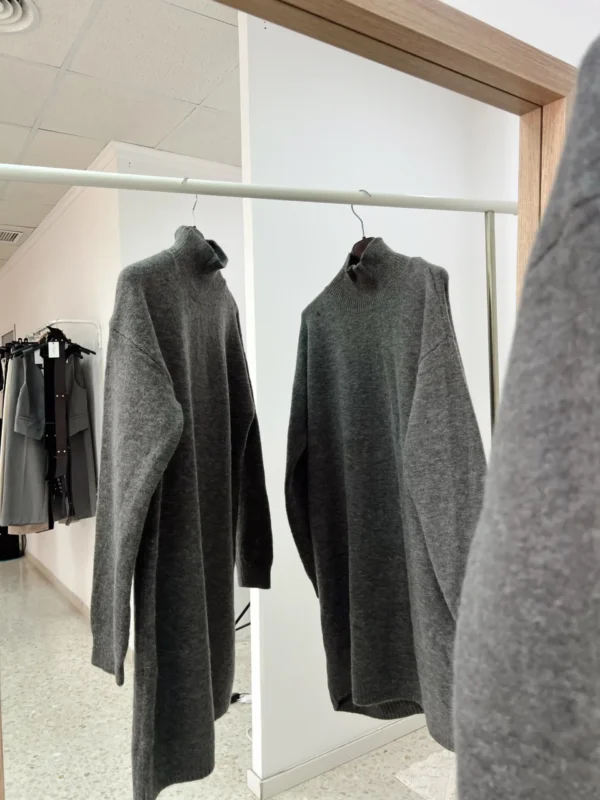 VESTIDO PUNTO GRIS - Imagen 2