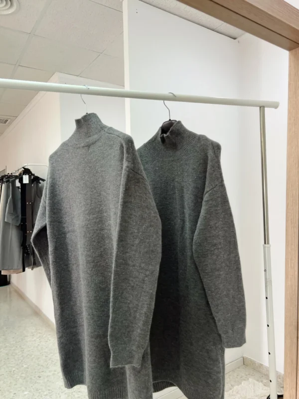 VESTIDO PUNTO GRIS - Imagen 3