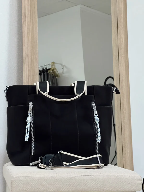 BOLSO DE HOMBRO NEGRO - Imagen 3
