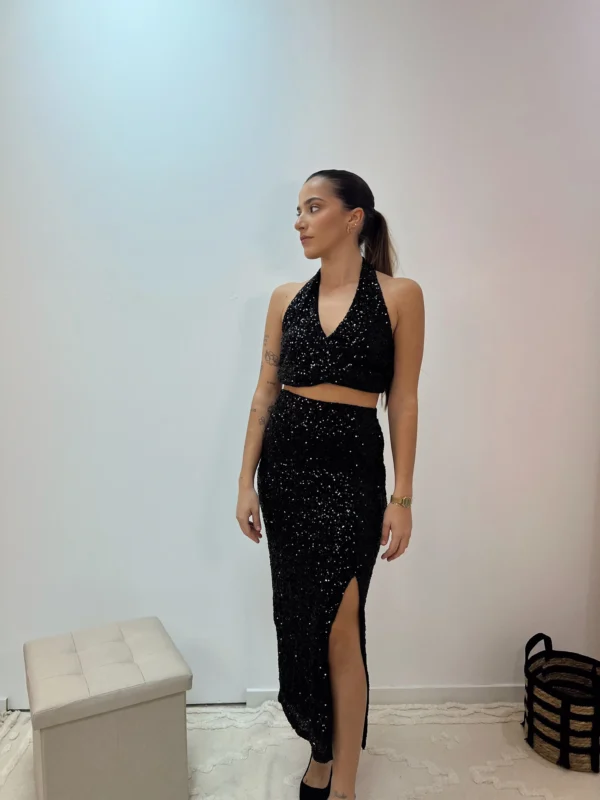 FALDA LENTEJUELA MIDI