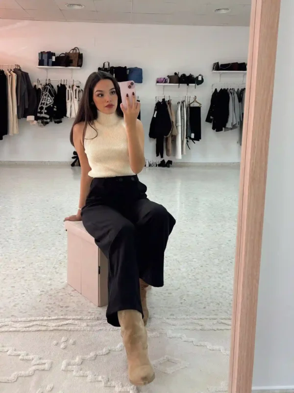 PANTALON PINZA NEGRO - Imagen 3