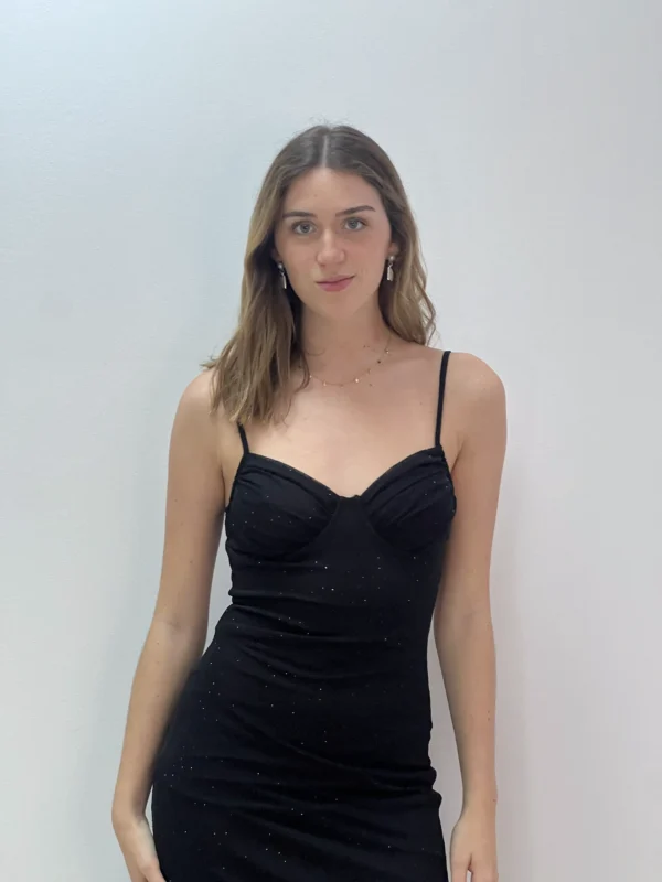 VESTIDO BRILLO PECHO - Imagen 4