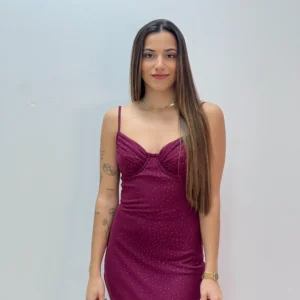 VESTIDO BRILLO PECHO