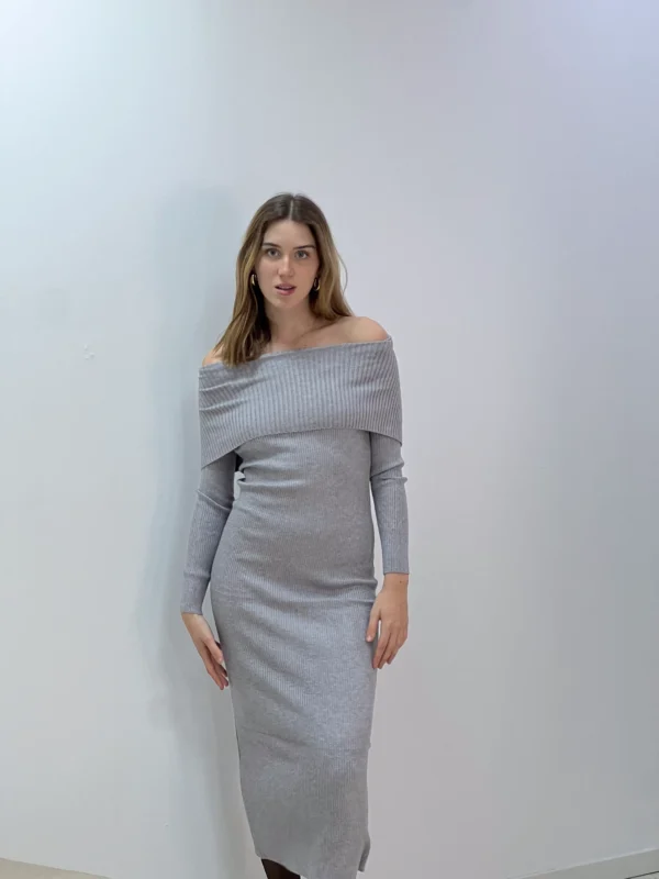 VESTIDO CUELLO BARCO - Imagen 3