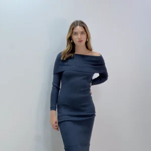 VESTIDO CUELLO BARCO