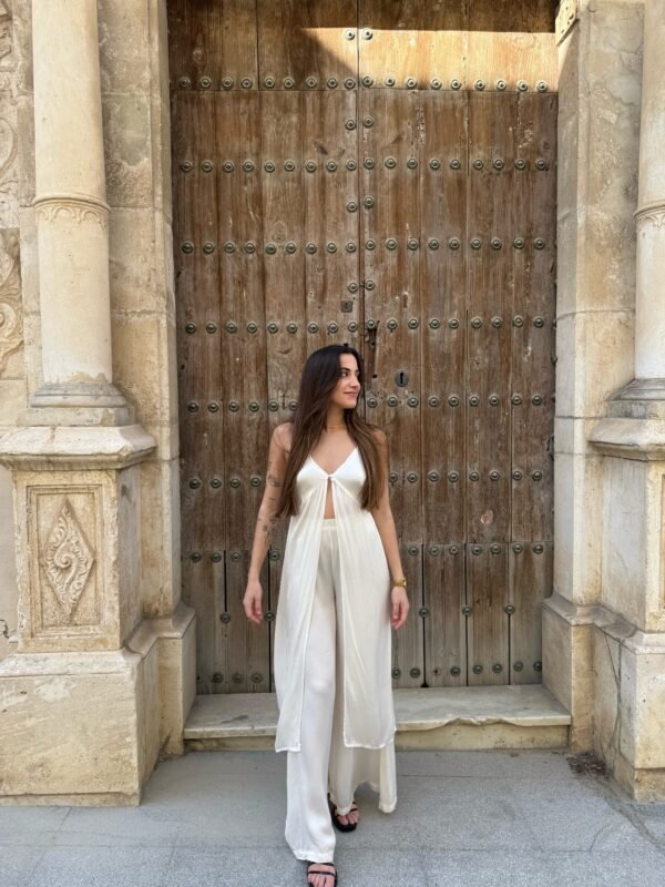 CONJUNTO SATINADO BLANCO