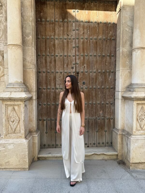 CONJUNTO SATINADO BLANCO - Imagen 2