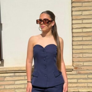 CONJUNTO ESCOTE CORAZÓN AZUL