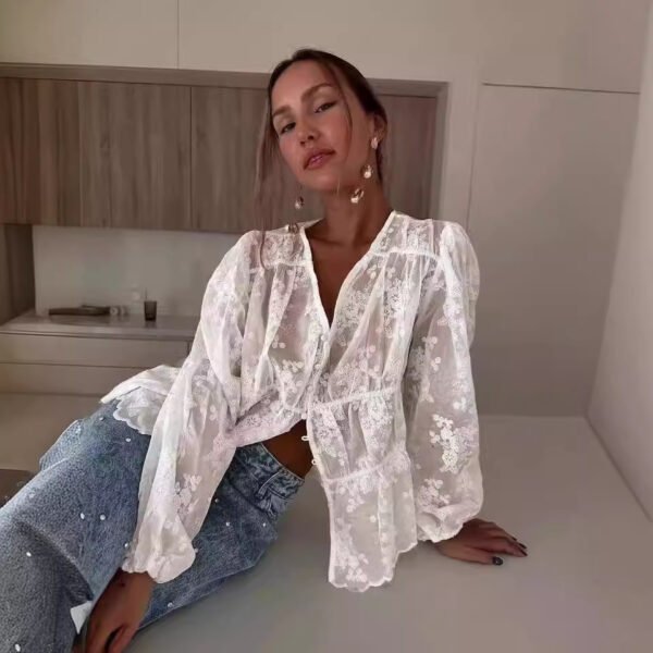 BLUSA ENCAJE - Imagen 2