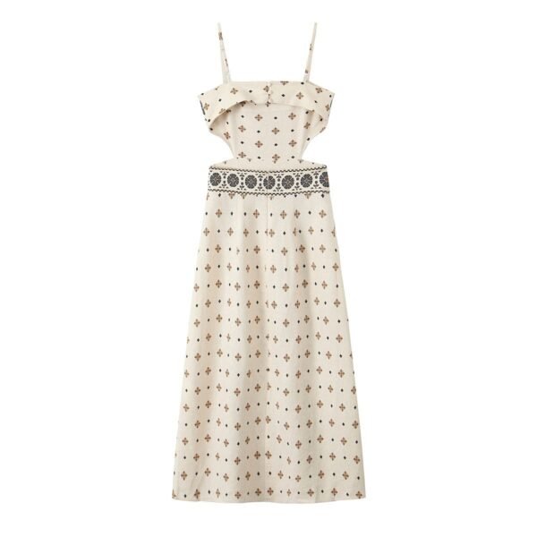 VESTIDO LINO ESTAMPADO - Imagen 4