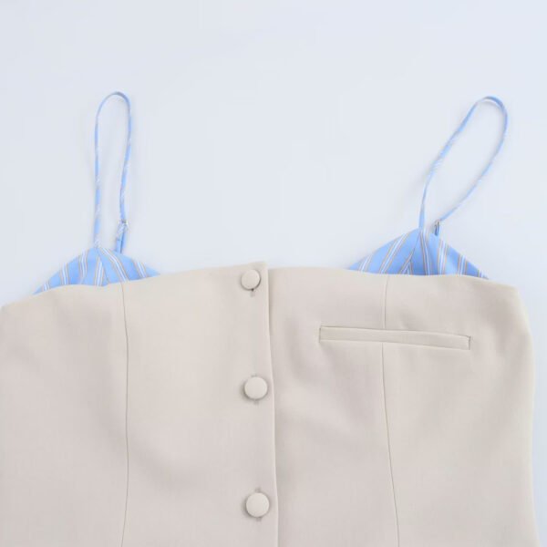 VESTIDO CORTO COMBINADO - Imagen 3